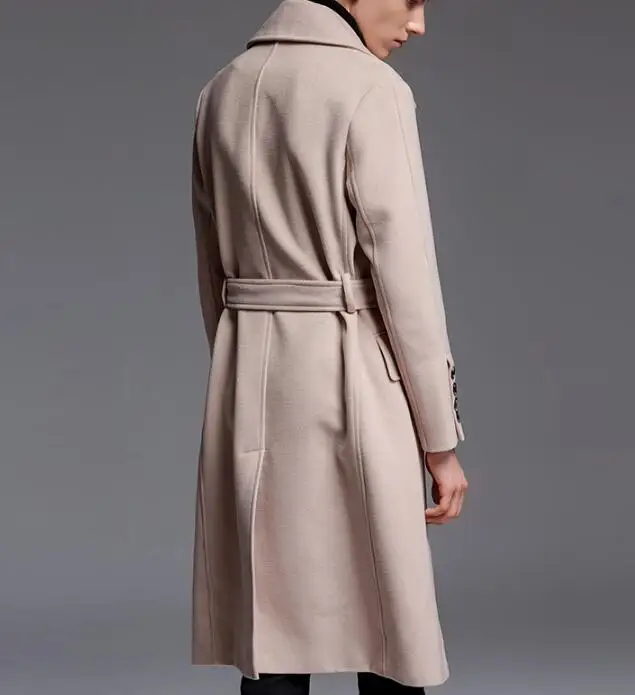 S-6xl hot / iarna barbati nou-moda super lung de lână palton cu o mari dimensiuni cașmir haina La reducere! < Jachete & Coats | www.targulescu.ro
