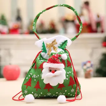 Drăguț Cadou de Craciun Pungi de Bomboane Sac de Moș Crăciun, om de Zăpadă Design Pom de Crăciun Draperii Copil Cadou de Crăciun Bomboane Saci