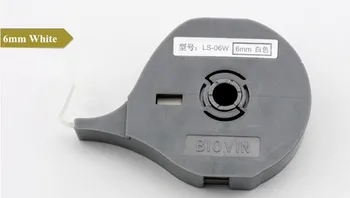 Transport gratuit Original BIOVIN Panglica de Cerneala Imprimanta Etichete Autocolante LS-06Y(6mm+Galben) Pentru Cablu ID-ul Imprimantei S650,S700E,S710E,S100T