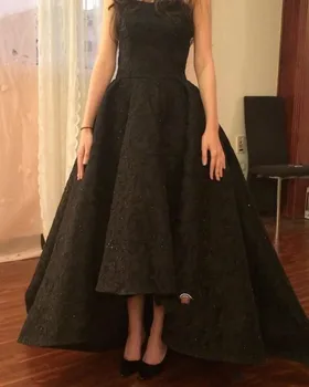 Vestidos de fiesta Negru Uimitoare Rochii de Bal Lungi Scoop Gât Femei Elegante Formale Rochie de Petrecere 2020