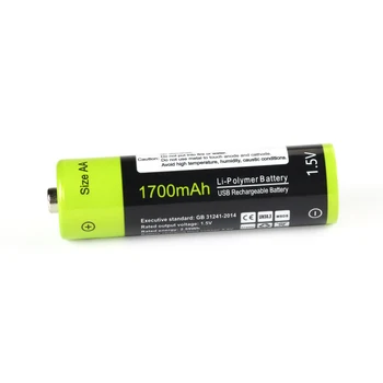 ZNTER 2 buc/4buc cablu USB de Încărcare Baterie AA 1.5 V 1700mAh Baterie Reîncărcabilă Acuzat de Cablu Micro USB